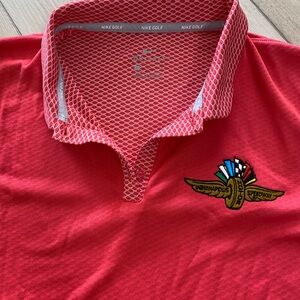 Nike hot pink short sleeve polo